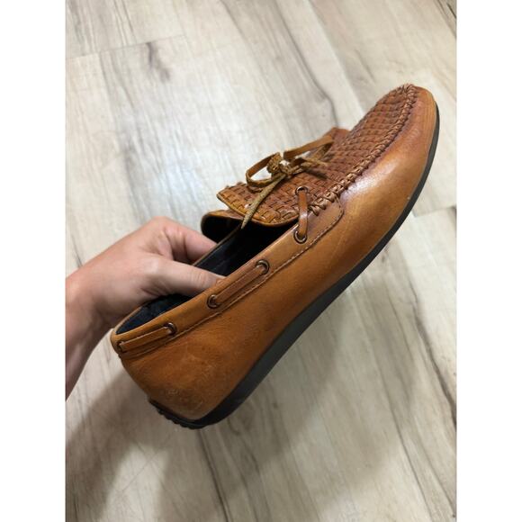 Zanzara Dalia woven loafer brown main image 6